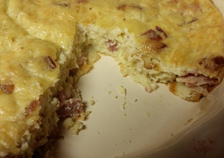 Bacon &amp; Swiss Quiche (gluten-free)