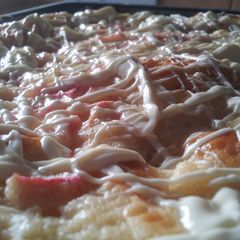 A picture of Rhubarb-vanilla-cake.