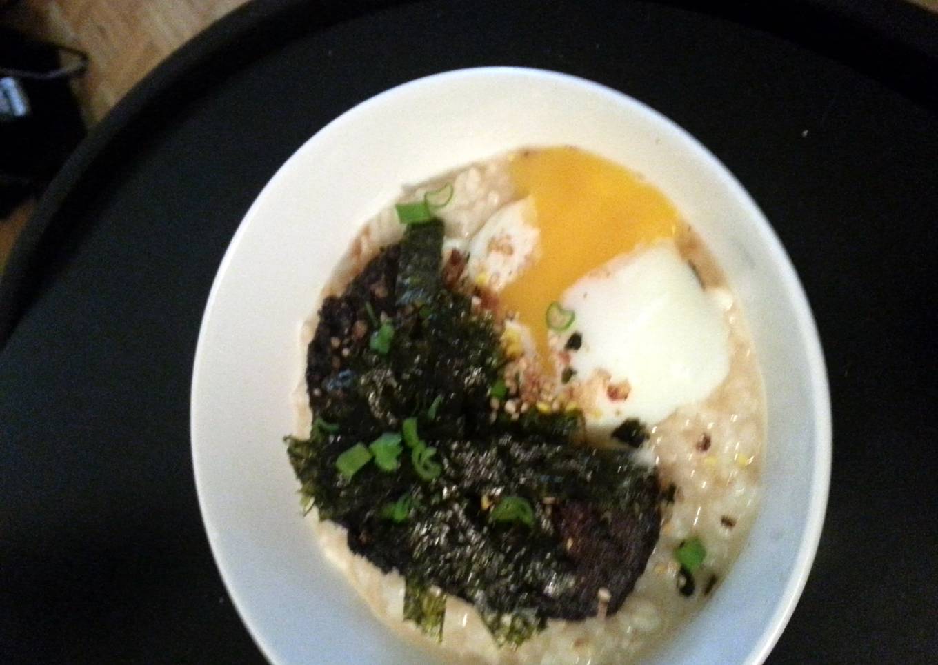 Okayu with Onsen Tamago