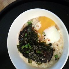 A picture of Okayu with Onsen Tamago.