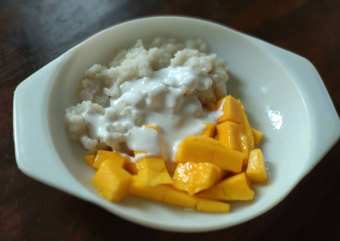 Cara membuat Mango Sticky Rice MPASI 12month