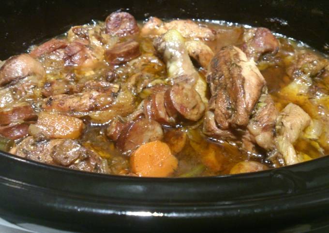 Steps to Prepare Mario Batali Spicy Slow Cooker Chicken Stew