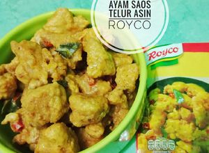 Foto resep Ayam Saos Telur Asin Royco