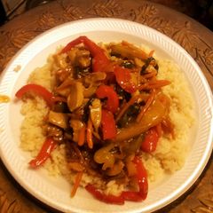 A picture of Sheree' Chicken and Veggie Stir Fry.