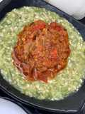 Okro soup with sauce