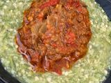 Okro soup with sauce