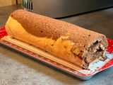 Gâteau roulé à la pâte à tartiné