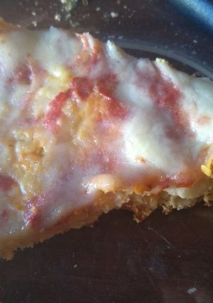 Una foto de Pizza de masa de poroto