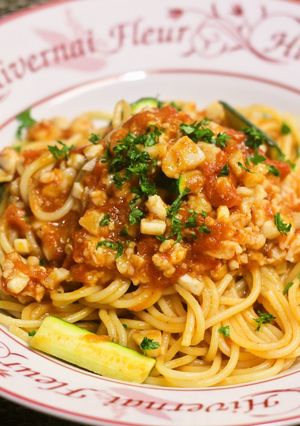 A picture of Simmered Seafood Spaghetti.