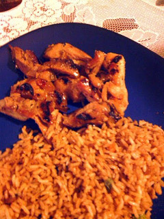 A picture of Asian grilled chicken.