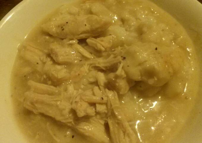 Crock pot Chicken and dumpling with rice