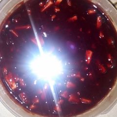 A picture of Holiday cranberry sauce.