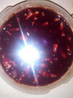 A picture of Holiday cranberry sauce.