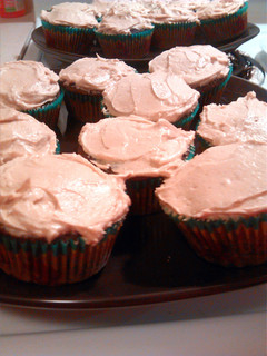 A picture of peanut butter frosting.