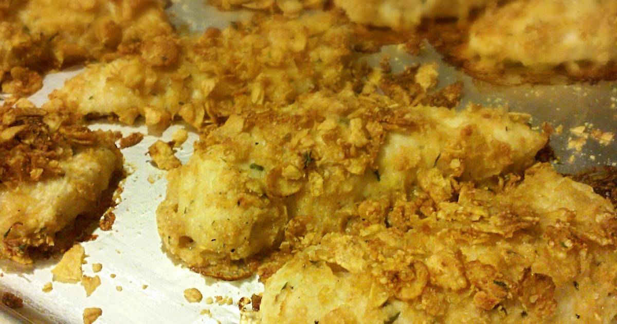 Cornflake Parmesan Chicken Tenders Recipe by StephieCanCook Cookpad