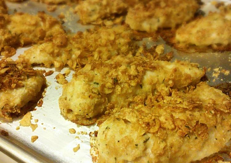 Recipe of Favorite Cornflake Parmesan Chicken Tenders