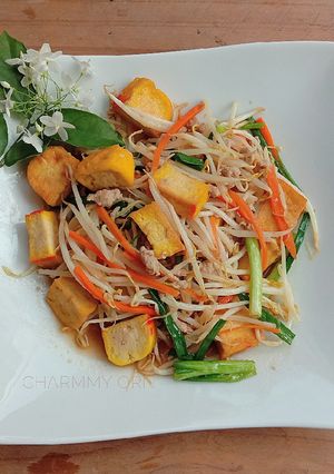 รูปของ ผัดถั่วงอกเต้าหู้หมูสับ