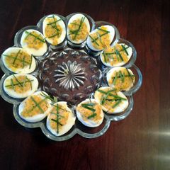 A picture of Game Day Deviled Eggs.