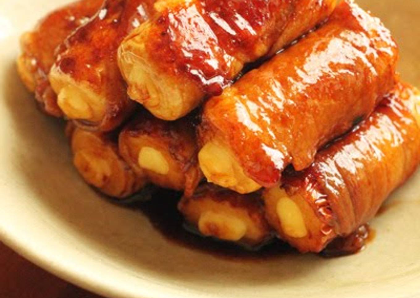 Meat-Wrapped Chikuwa and Cheese