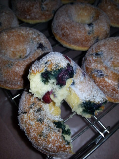 A picture of Baked Blueberry " Donuts ".