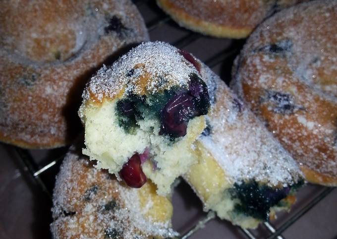 Recipe of Quick Baked Blueberry &#34; Donuts &#34;