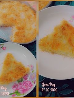 صورة لوصفة كنافة بالمهلبية 😍