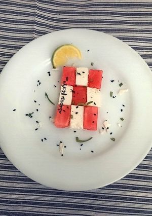 عکسی از دستور پنیر و هندوانه ادایی