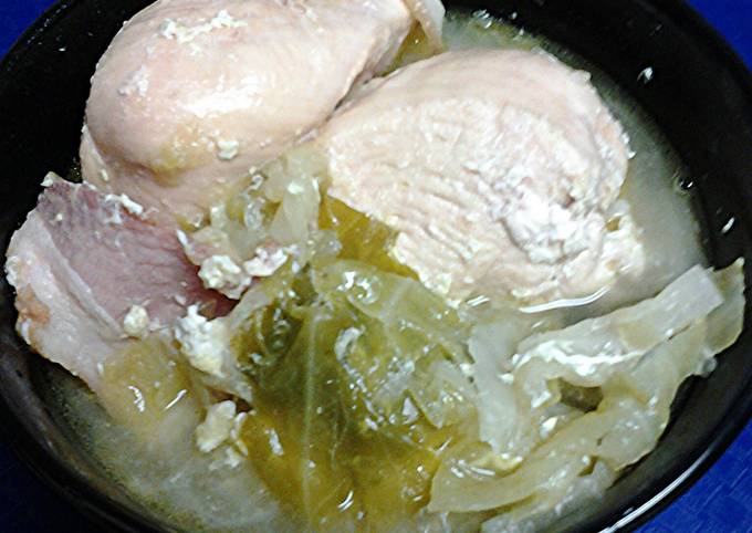 Steps to Make Award-winning Cabbage,  chicken, and bacon