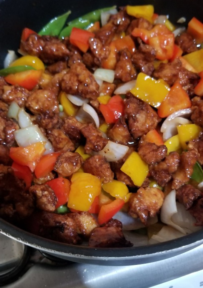 Una foto de Pollo Agridulce