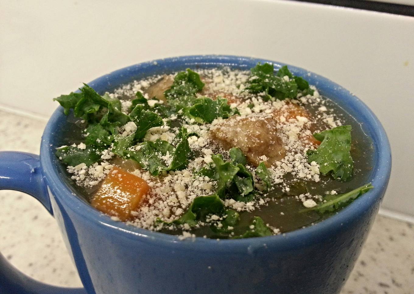 Italian wedding crockpot/slow cooker with kale and barley
