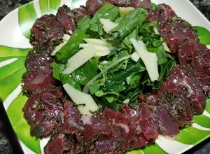Una foto de Carpaccio de lomo