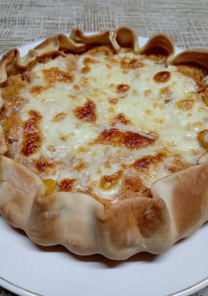 Una foto de Tarta (pascualina) saludable, con sobras de comida!