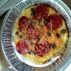 A picture of Egg pizza.