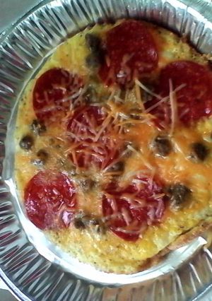 A picture of Egg pizza.