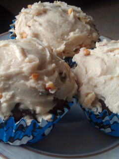 A picture of Macs chocolate cupcakes.