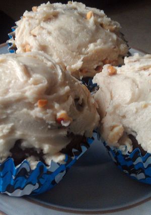 A picture of Macs chocolate cupcakes.