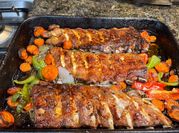 Una foto de ribs horno
