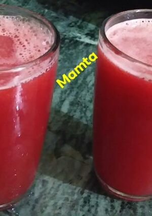तरबूज का जूस (tarbuj ka juice recipe in Hindi) रेसिपी मुख्य फोटो