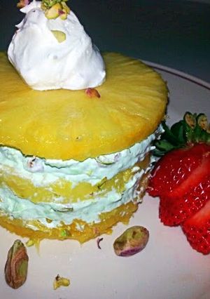 A picture of Pineapple Pistachio Neapolitan.