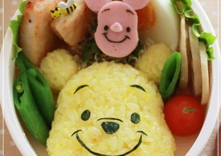 Recipe of Perfect Easy Character Bento- Winnie the Pooh Rice Ball
