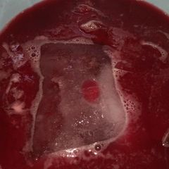 A picture of Hibiscus drink(zobo).