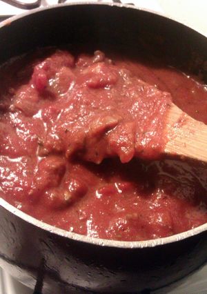 A picture of Granny Sue's Simple Spagetti Sauce.