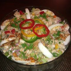 A picture of Rick's Crabby Shrimp Macaroni Salad.