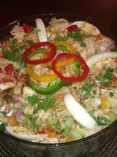 A picture of Rick's Crabby Shrimp Macaroni Salad.