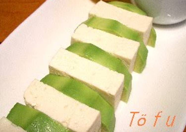 Recipe of Super Quick Homemade Tofu and Avocado Salad