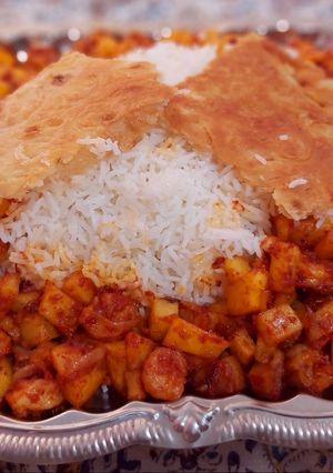 عکسی از دستور دو پیازه میگو