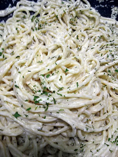 A picture of supper easy spaghetti.