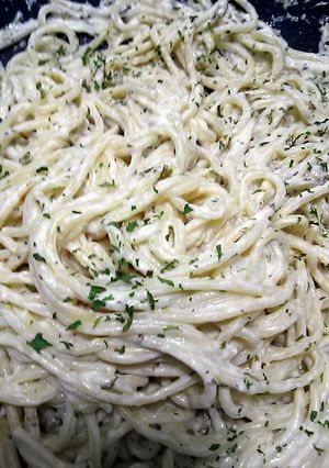 A picture of supper easy spaghetti.