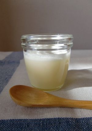 A picture of Just 4 Minutes: A Bit of Homemade Condensed Milk in the Microwave.