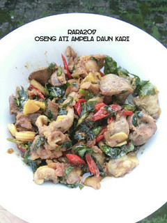 Foto resep Oseng ati ampela daun kari